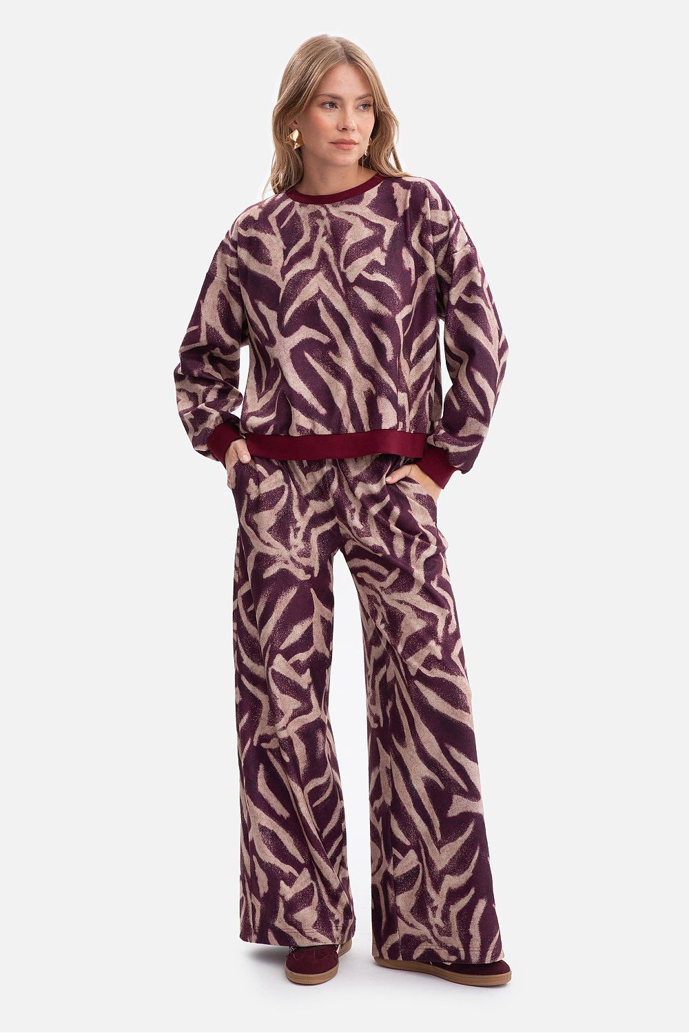 Statement Comfy Animal Print Trousers - Trousers