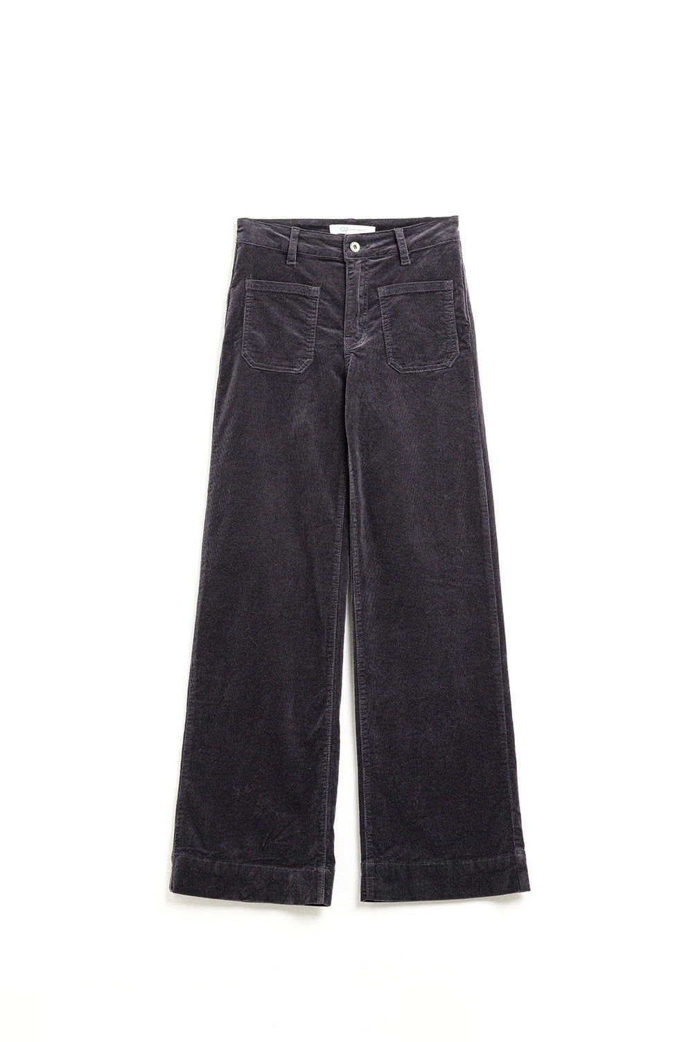 Straight Leg Corduroy Jeans in dark grey with pockets - Jeans