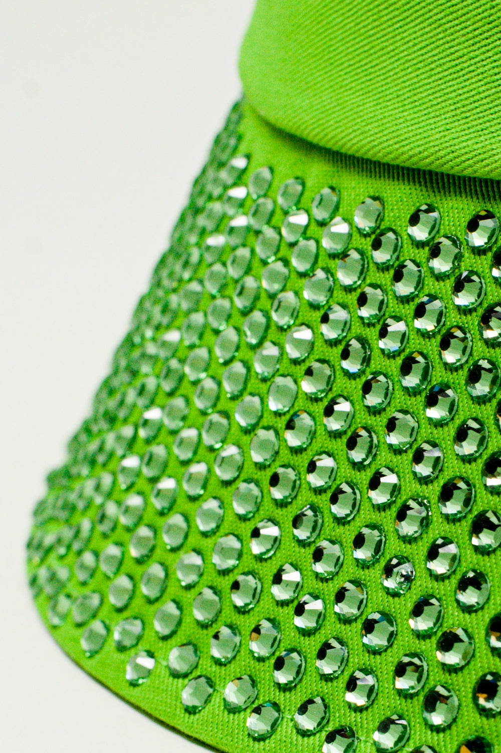 Strass Detail Bucket Hat in Green - Hats