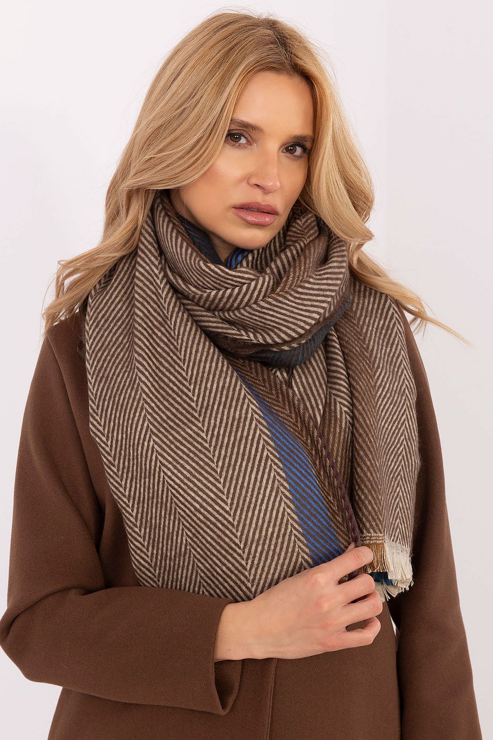 AT Striped Shawl for Women - Trendy Fashion Accessory -