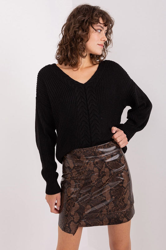 Badu Stylish Jumpers for Autumn Winter Collection black one-size-fits-all -