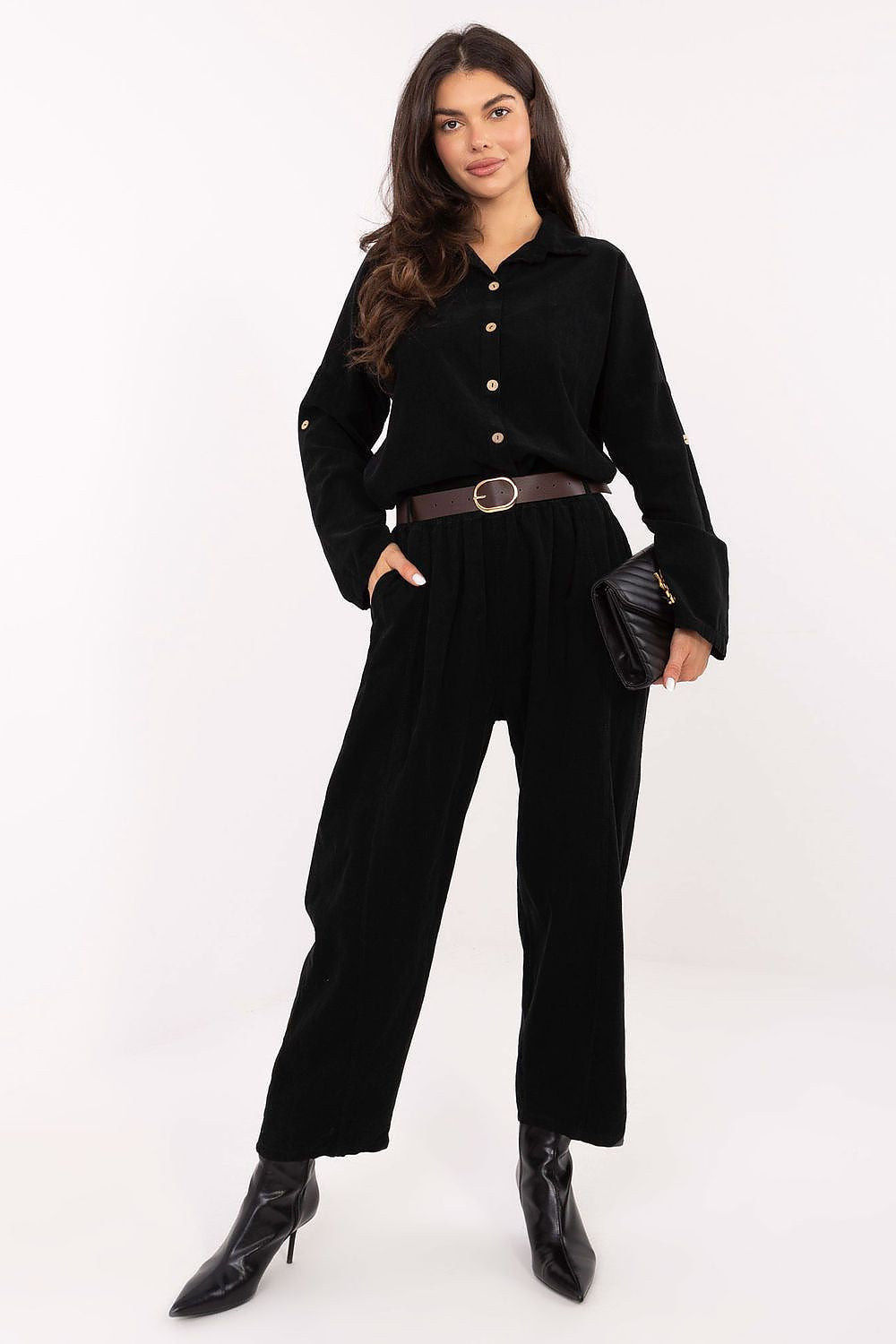 Stylish Women's Pants for Everyday Wear black one-size-fits-all - Trousers