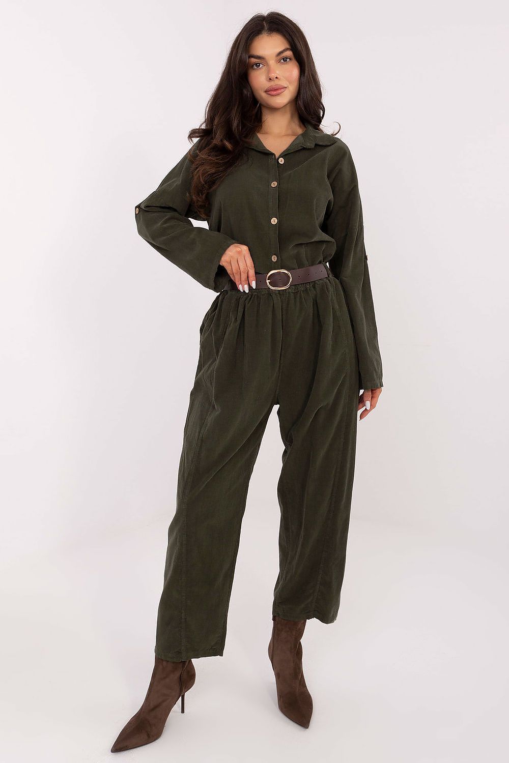 Stylish Women's Pants for Everyday Wear green 2 one-size-fits-all - Trousers