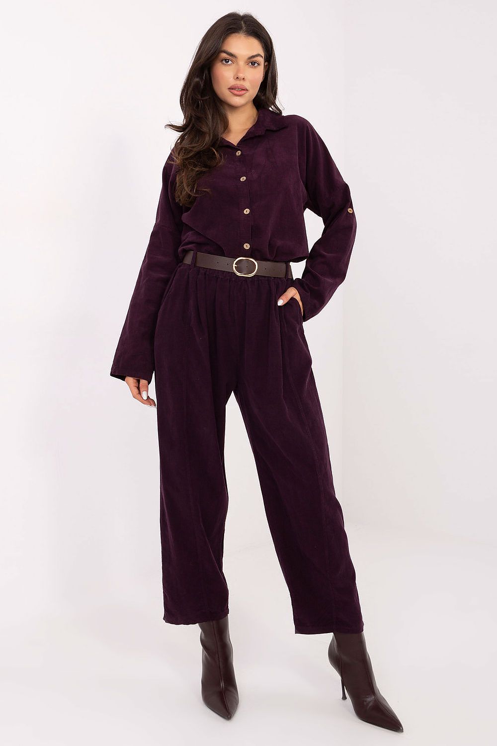Stylish Women's Pants for Everyday Wear violet one-size-fits-all - Trousers