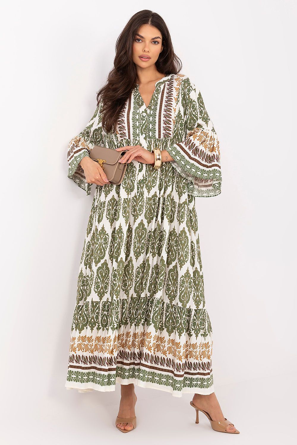 Summer Boho Dress for Stylish Outings green one-size-fits-all - Dresses