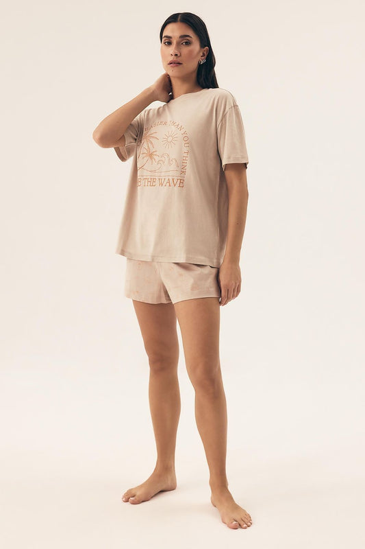 Summer Pyjama Shorts Set for Ladies - Pyjama Set