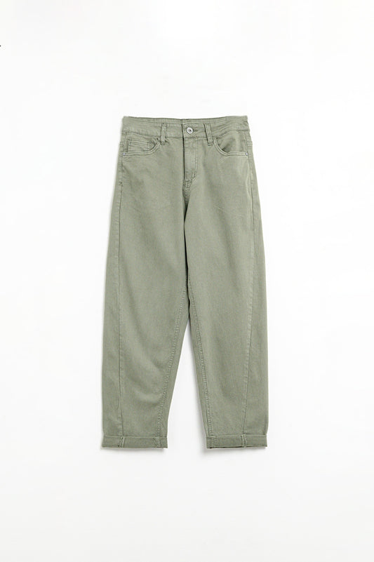 Super Comfy Stretch Straight Leg Pants In green - Trousers