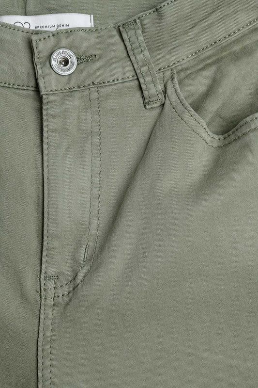Super Comfy Stretch Straight Leg Pants In green - Trousers