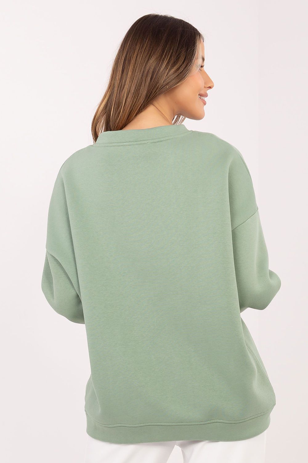 Rue Paris Trendy Brown Logo Sweater for Women - Sweaters