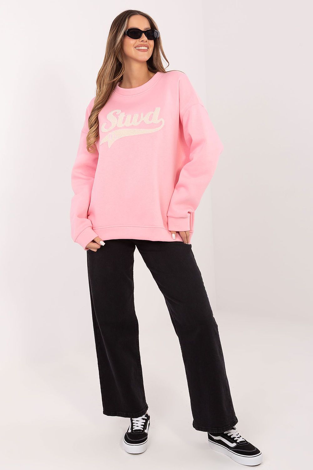 Rue Paris Trendy Brown Logo Sweater for Women - Sweaters