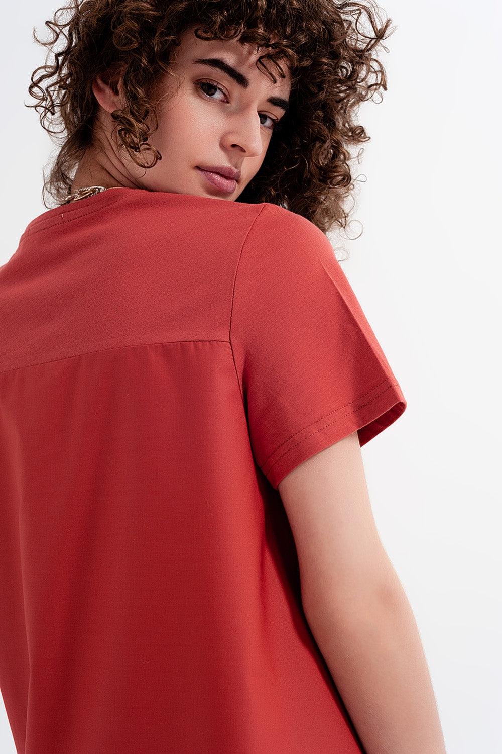 T shirt dress in orange - T-Shirts