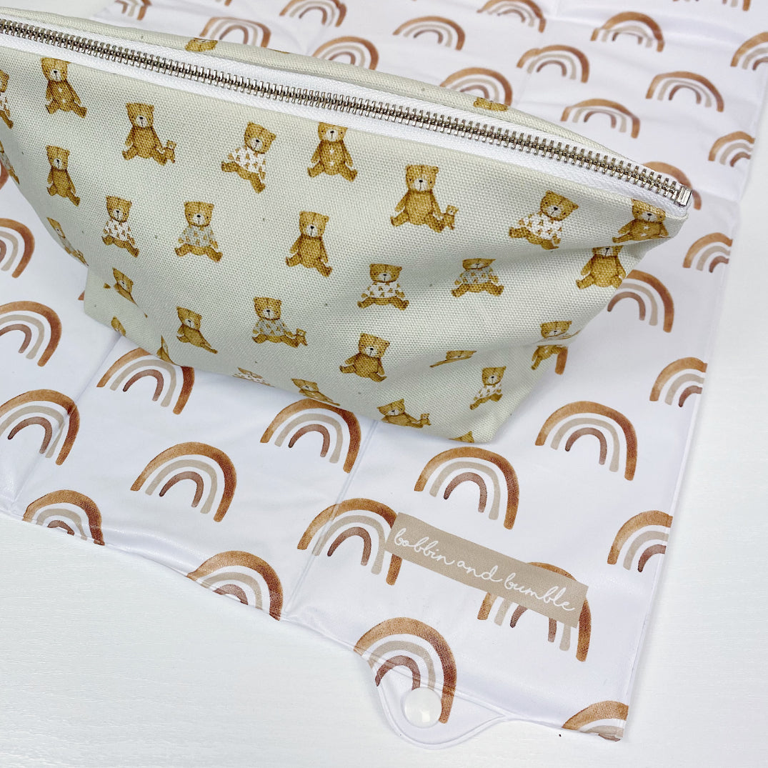 Nappy Wallet - Teddy Bear Print - Baby & Toddler