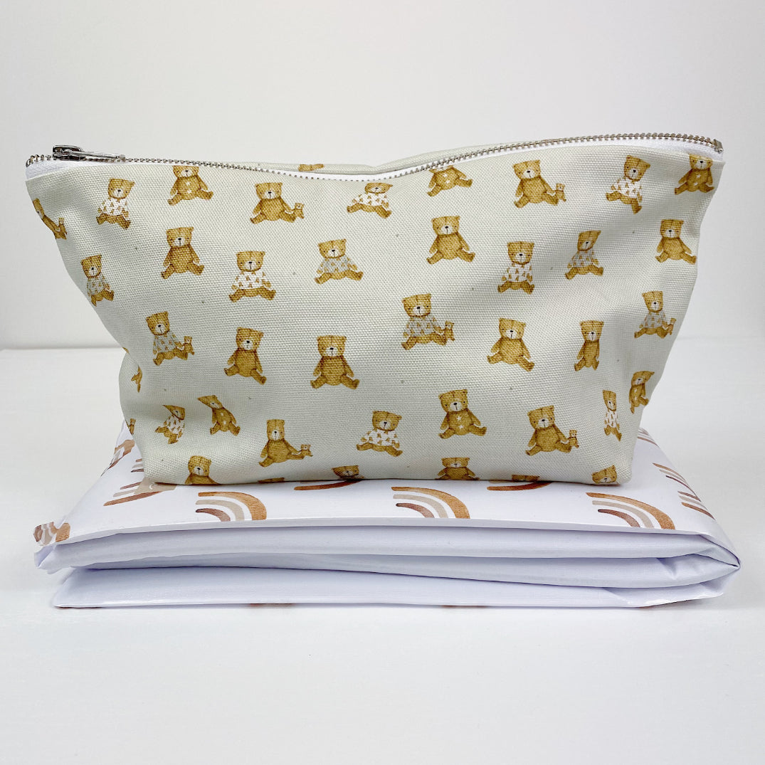 Nappy Wallet - Teddy Bear Print - Baby & Toddler