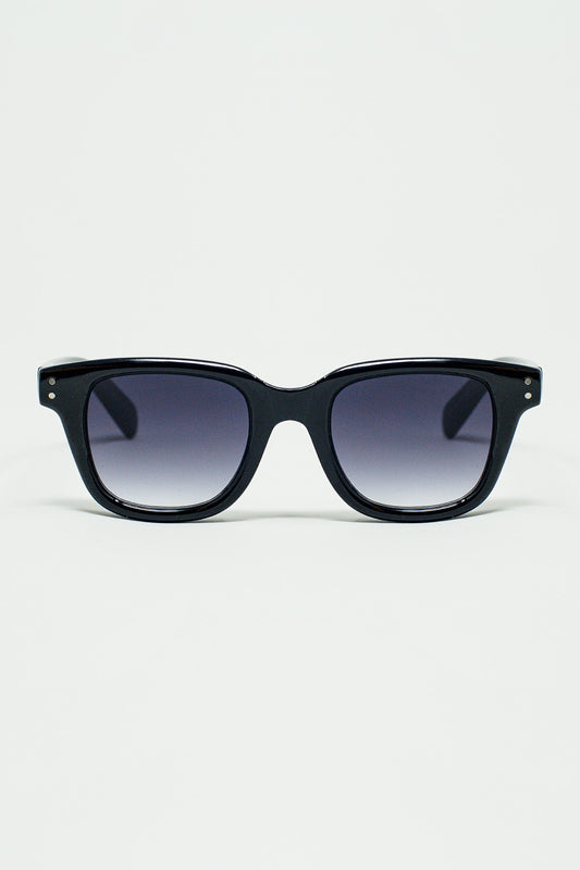 thick black delta square sunglasses - Sunglasses