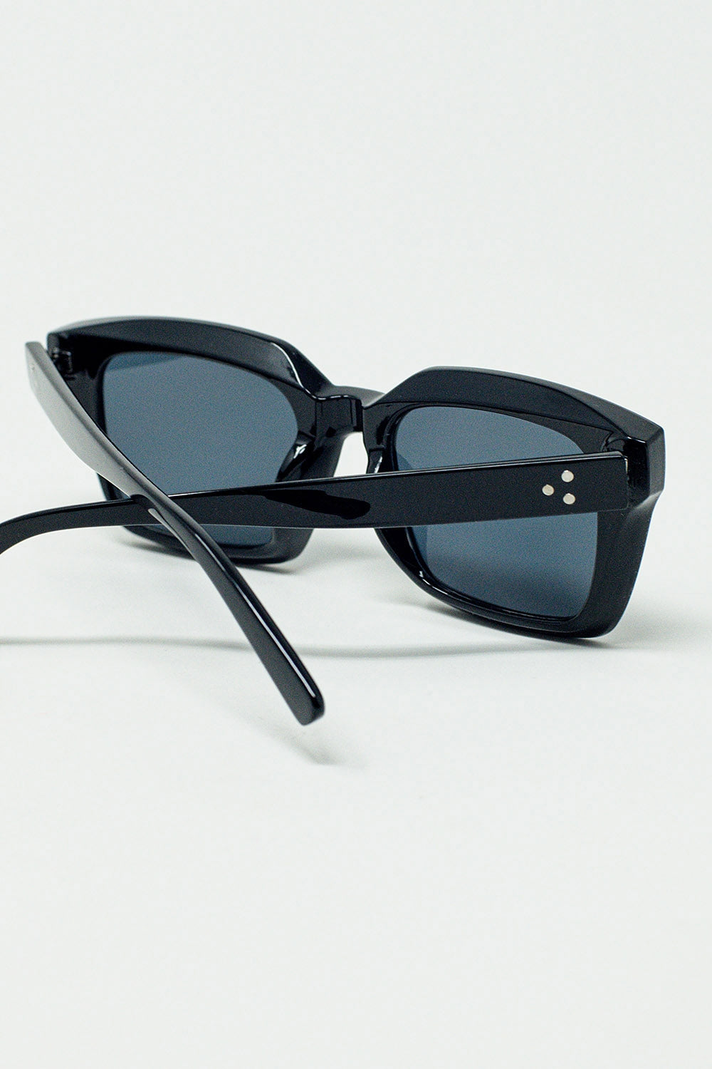 Thick Square Frame Sunglasses Chunky Retro - Sunglasses