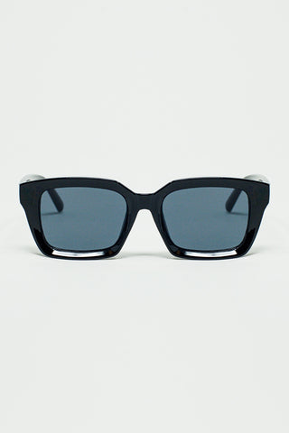 Thick Square Frame Sunglasses Chunky Retro