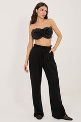 Pantalon de jogging noir Rue Paris pour femme