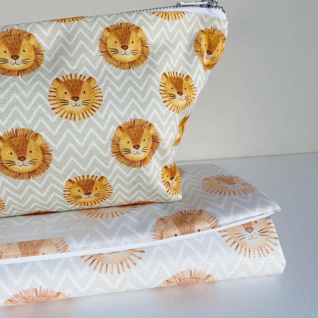 Nappy Wallet - Leo Lion Print - Baby & Toddler