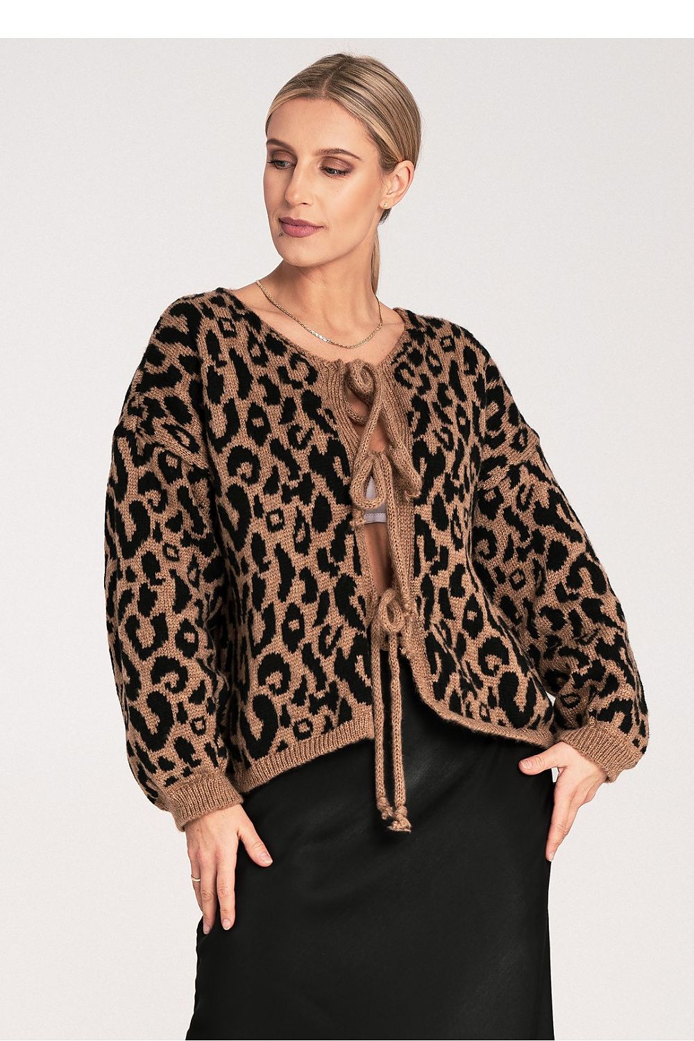 Trendy Animal Print Cardigan for Women multicolor 2 one-size-fits-all -