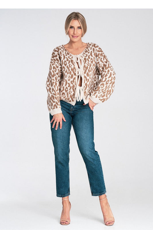 Trendy Animal Print Cardigan for Women -