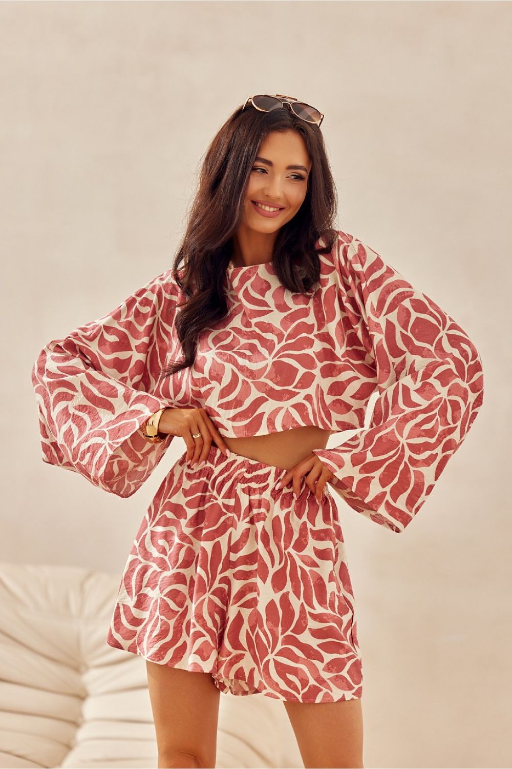 LuaBoutique Trendy Crop Blouse for Women Zebra Print multicolor 5 - Blouses