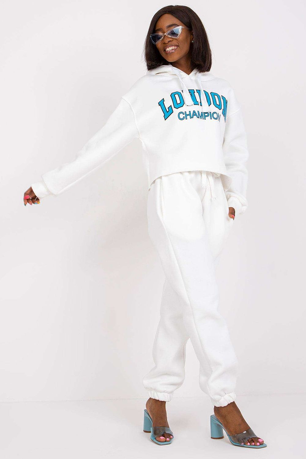 Ex Moda Trendy Hoodie and Joggers Set in Lilac - Sets