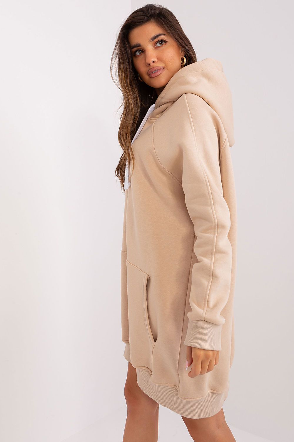 Trendy Loungewear for Women Hoodie Dress - Sweaters