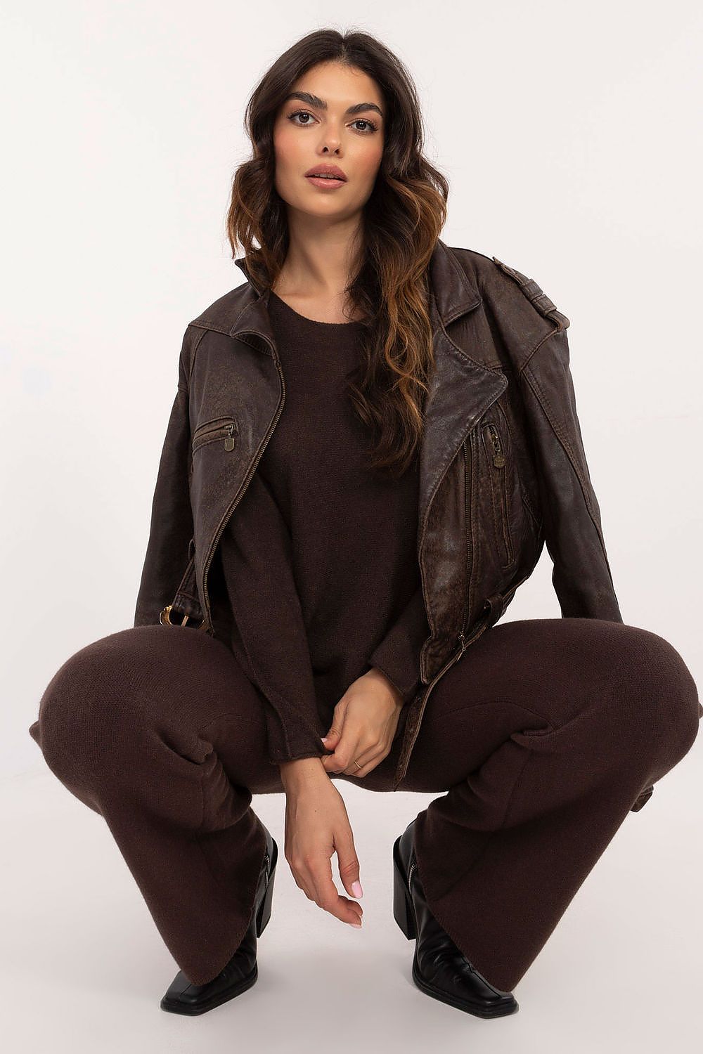 Italy Moda Trendy Loungewear Outfit for Women brown one-size-fits-all - Lounge