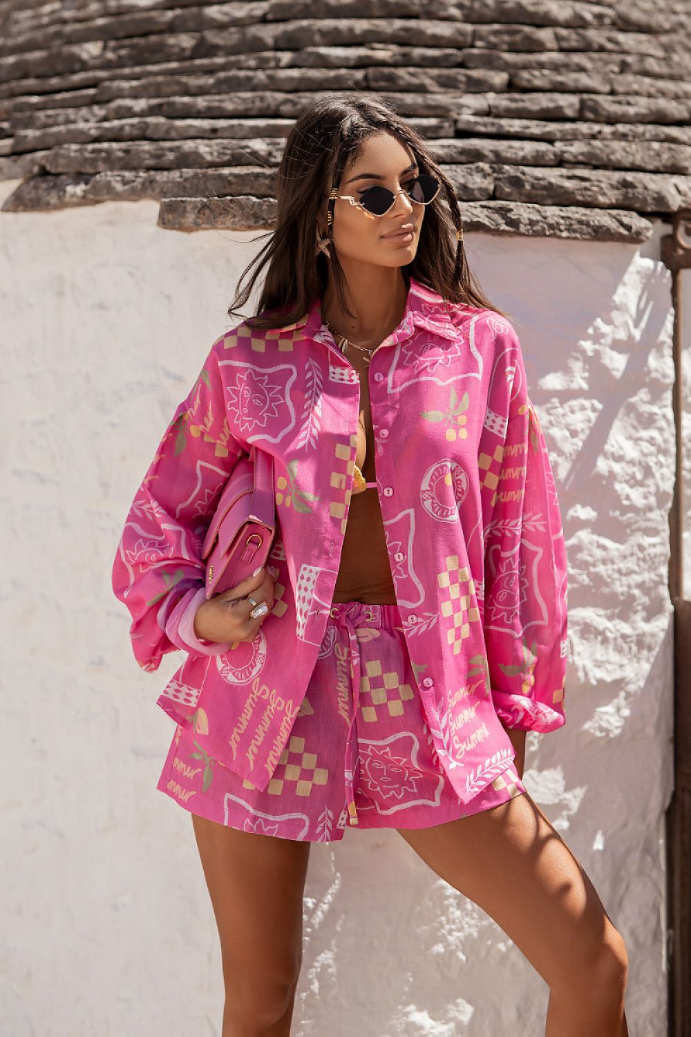 Ensemble tendance haut et chemise MOLLY pour femme