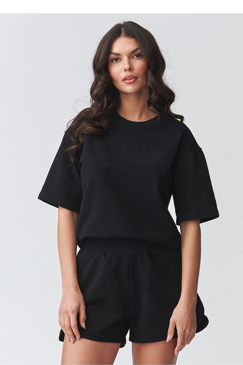 Makadamia Womens Set with Shorts - Trendy Outfit black - Outfit Sets