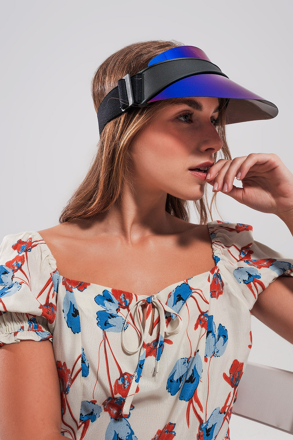 Visor cap in blue - Hats