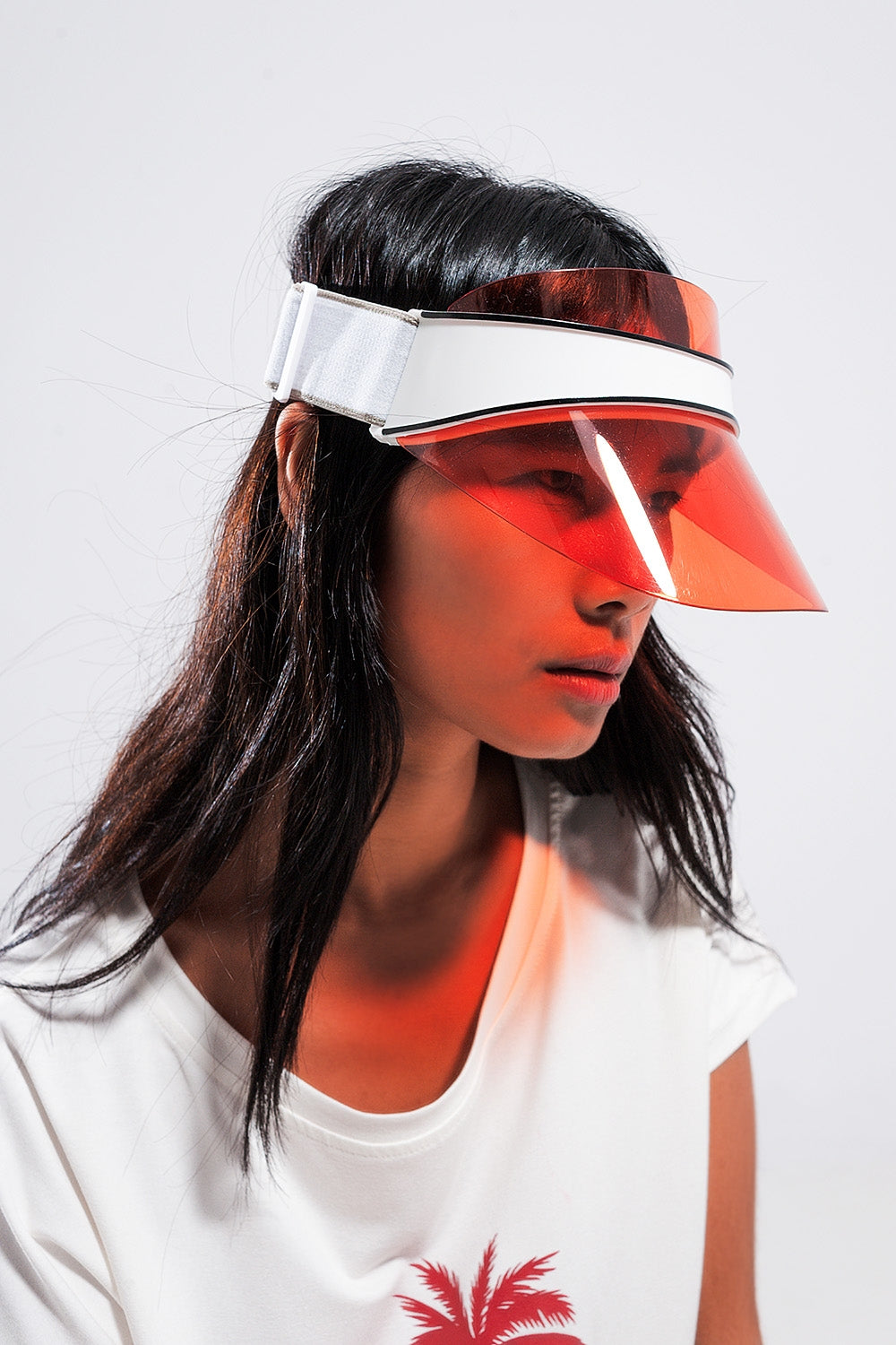 Visor cap in red - Hats