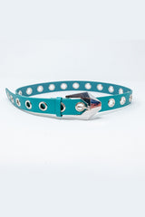 Ceinture à œillets pour jeans à la taille et aux hanches en vert