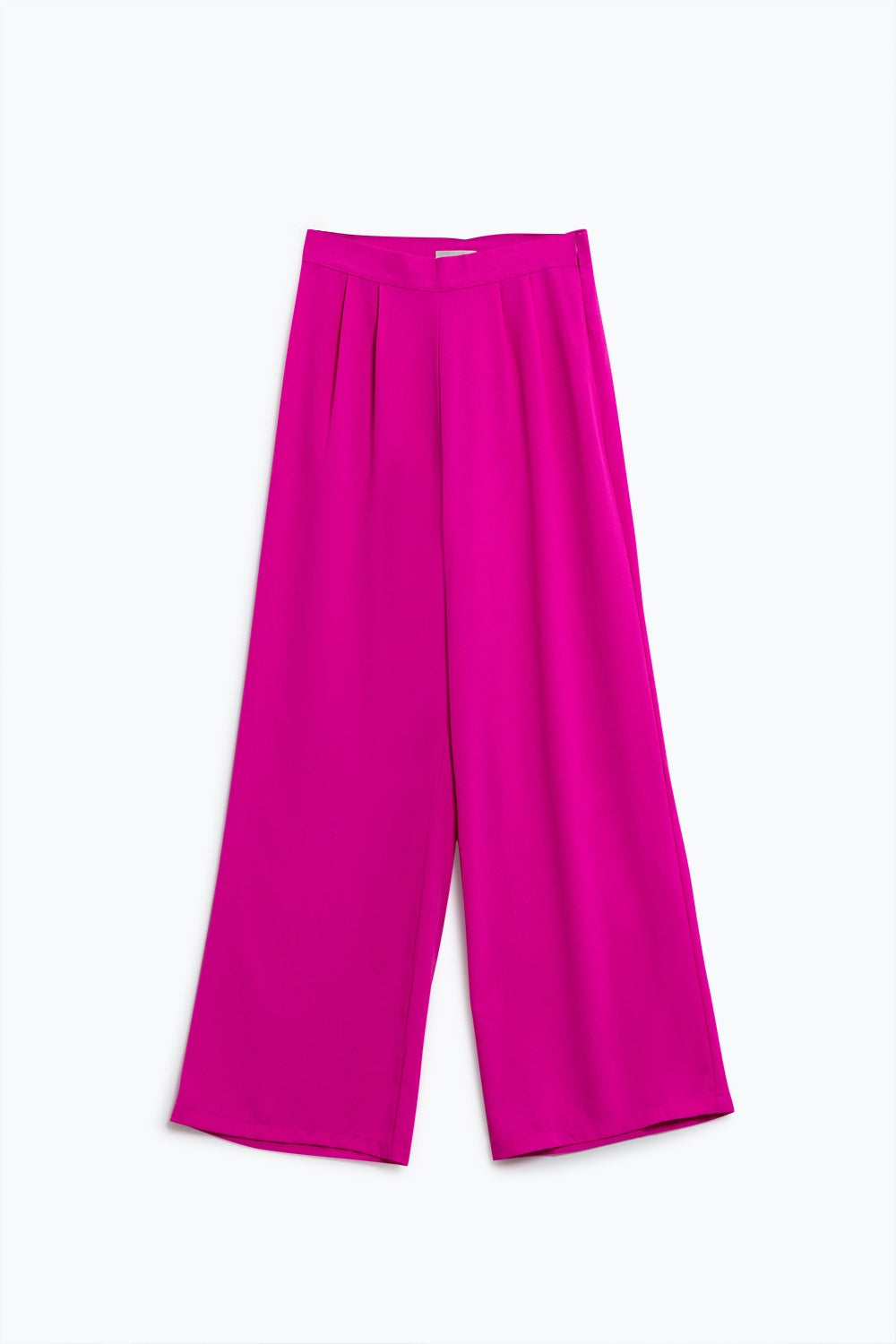 Wide Leg Purple Pants - Trousers