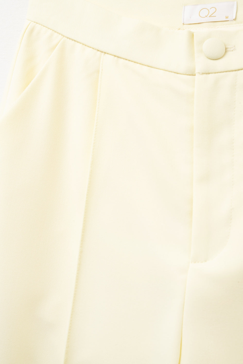 Wide Leg tailored pants In Yellow - Trousers