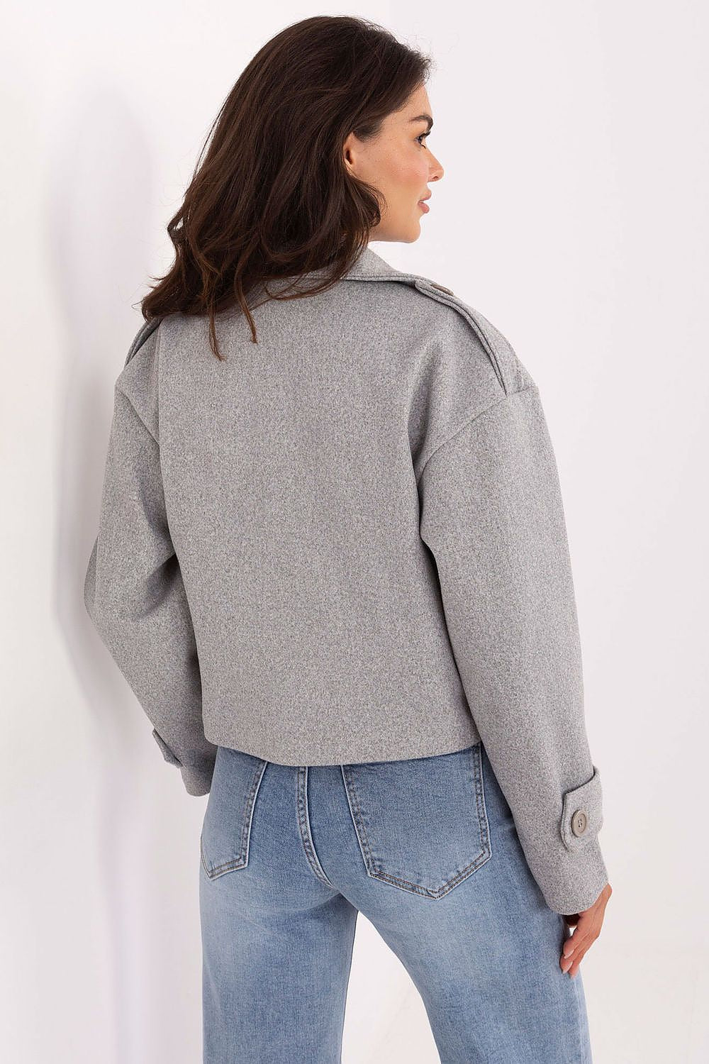 Womens Coat - Chic Red Faux Leather Jacket - Coats