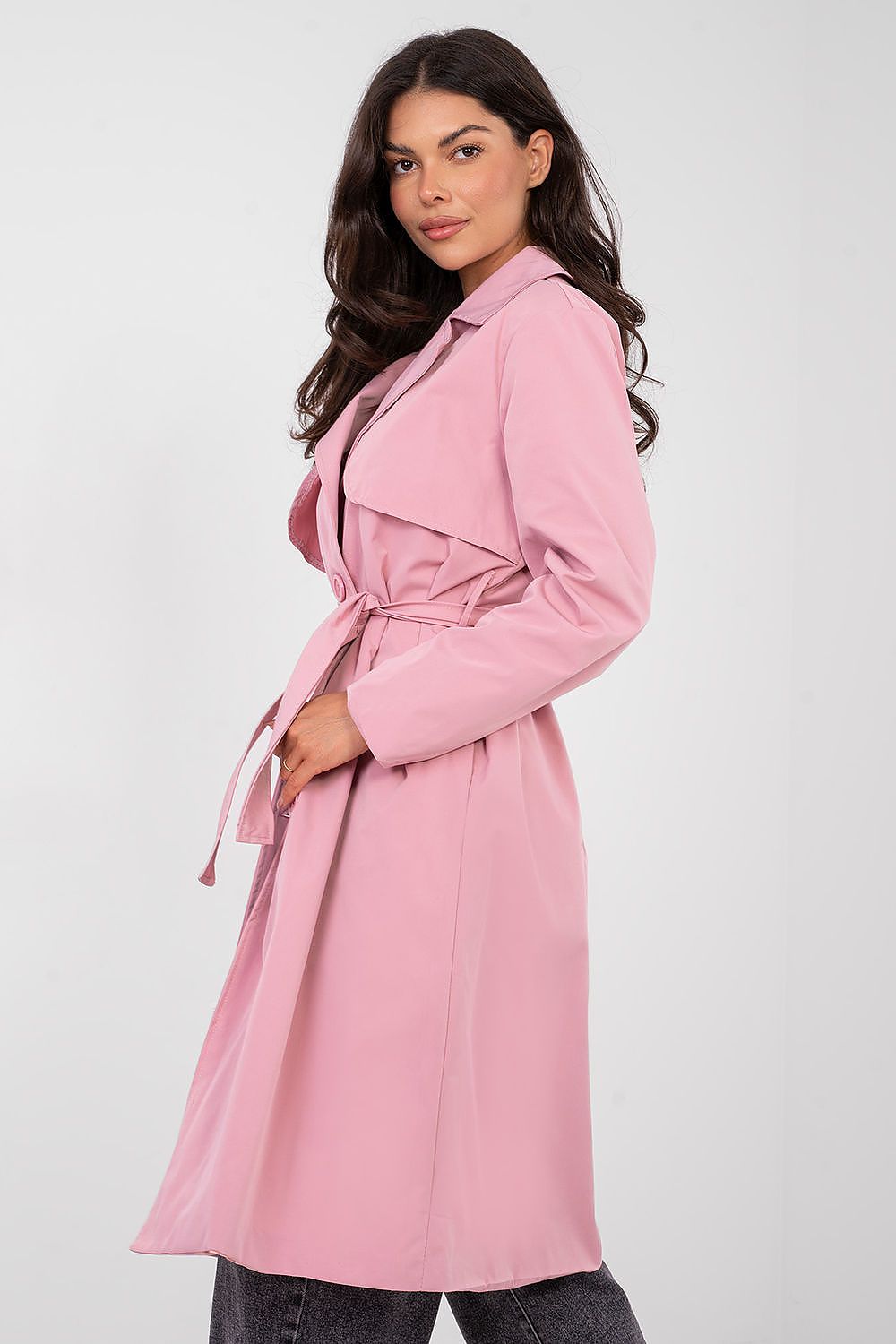 Women's Trench Coat in Pink - Stylish Outerwear - Coats & Jackets
