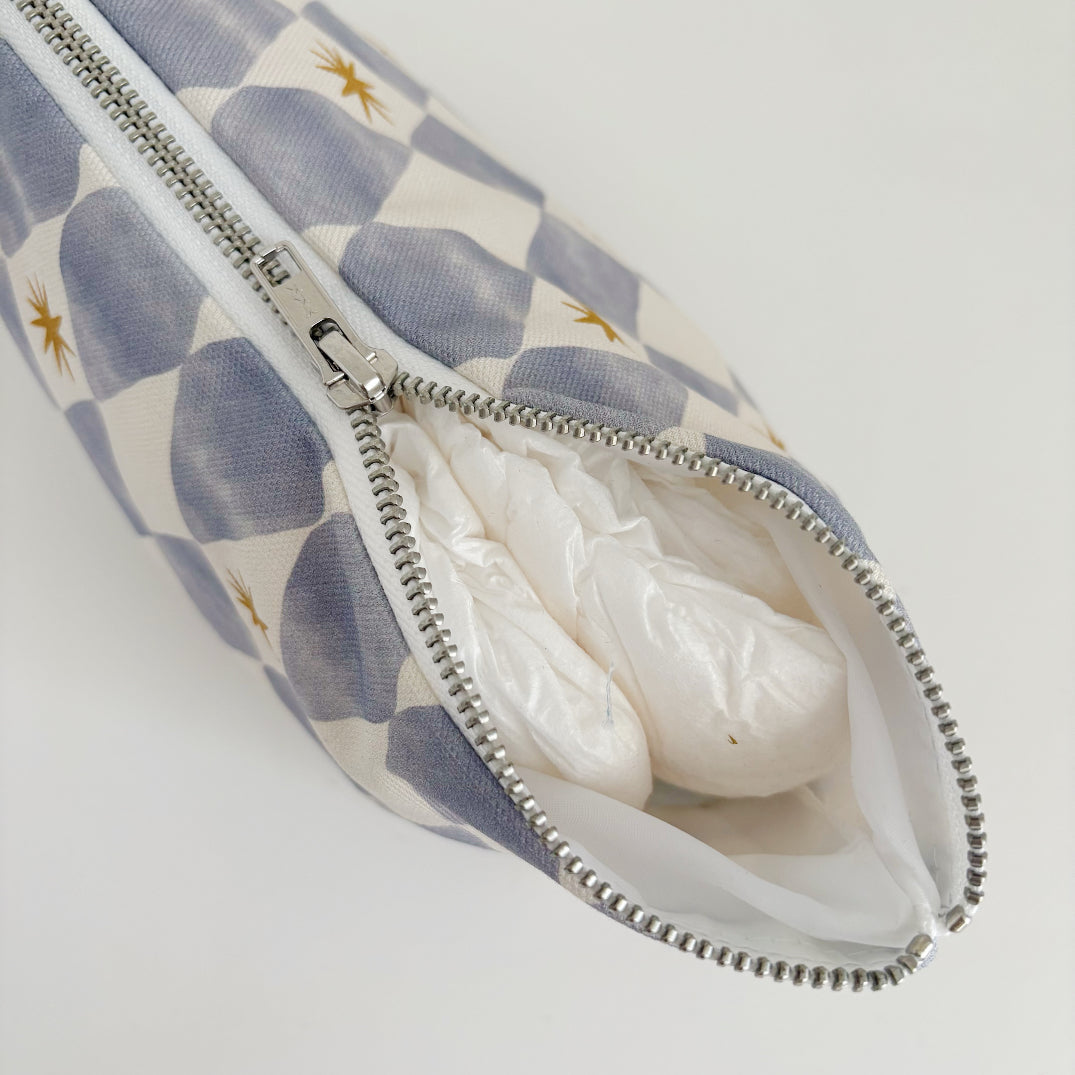Nappy Wallet - Blue Harlequin - Diaper Changing Kits