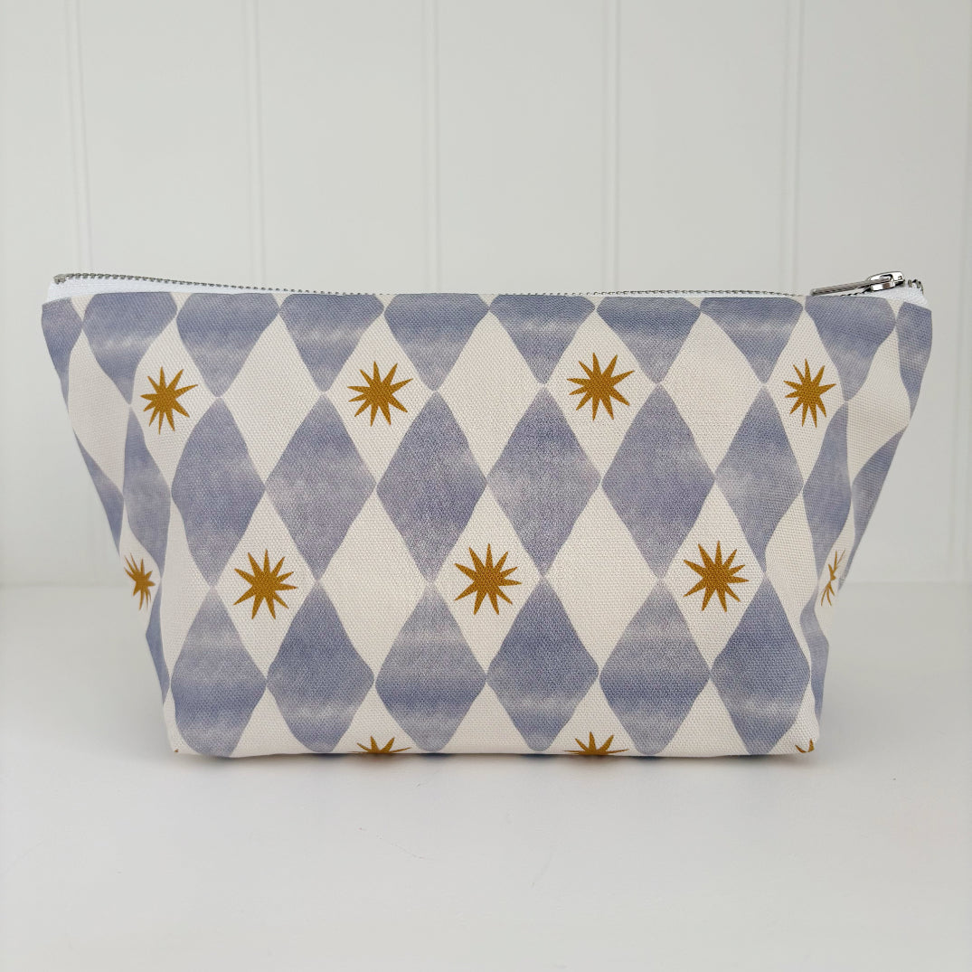 Nappy Wallet - Blue Harlequin - Diaper Changing Kits