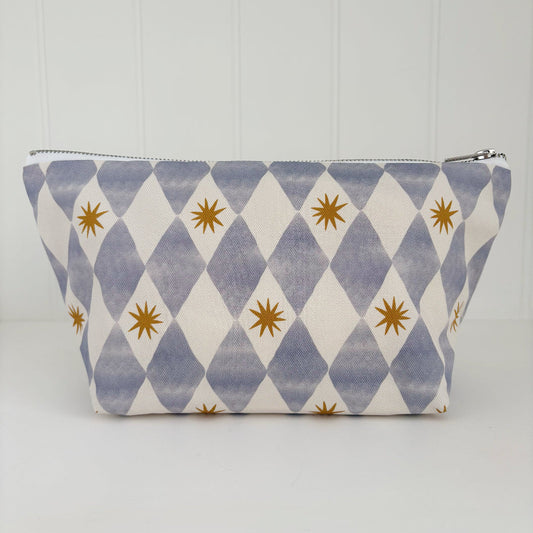 Nappy Wallet - Blue Harlequin - Diaper Changing Kits